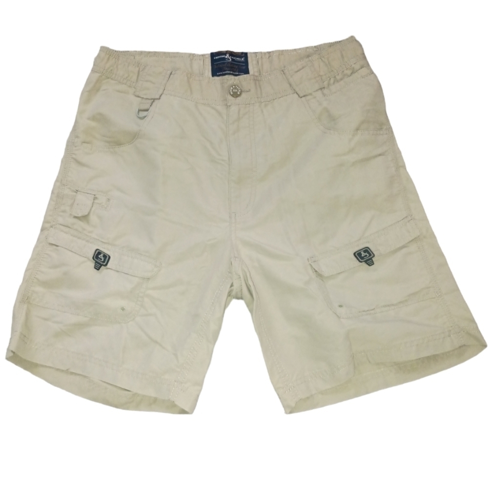 Men's Hook & Tackle Outfitters Tan Cargo Shorts Size 34